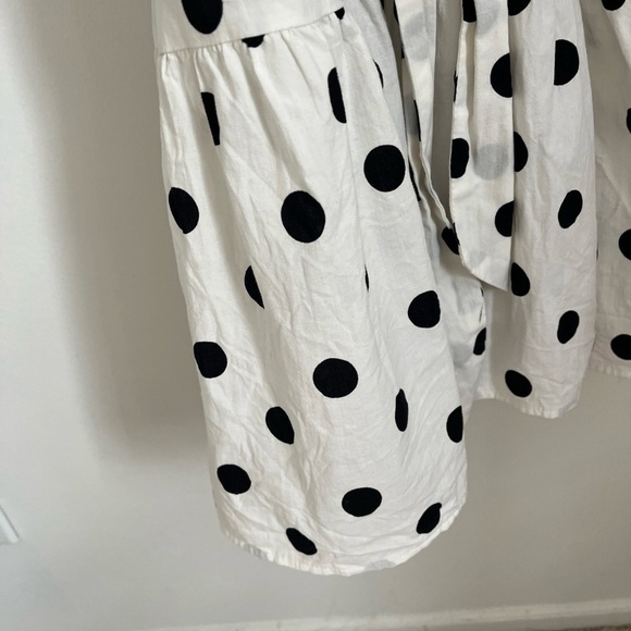 Ava & Viv Black White Polka-Dot A-Line Dress Plus Size 3X 22/24 100% Cotton - Picture 6 of 7
